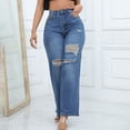 thumbnail image 5 of Sngxgn Classic Denim Jeggings for Women with Pockets, High Waisted Stretch Jeans(Dark Blue,M), 5 of 6