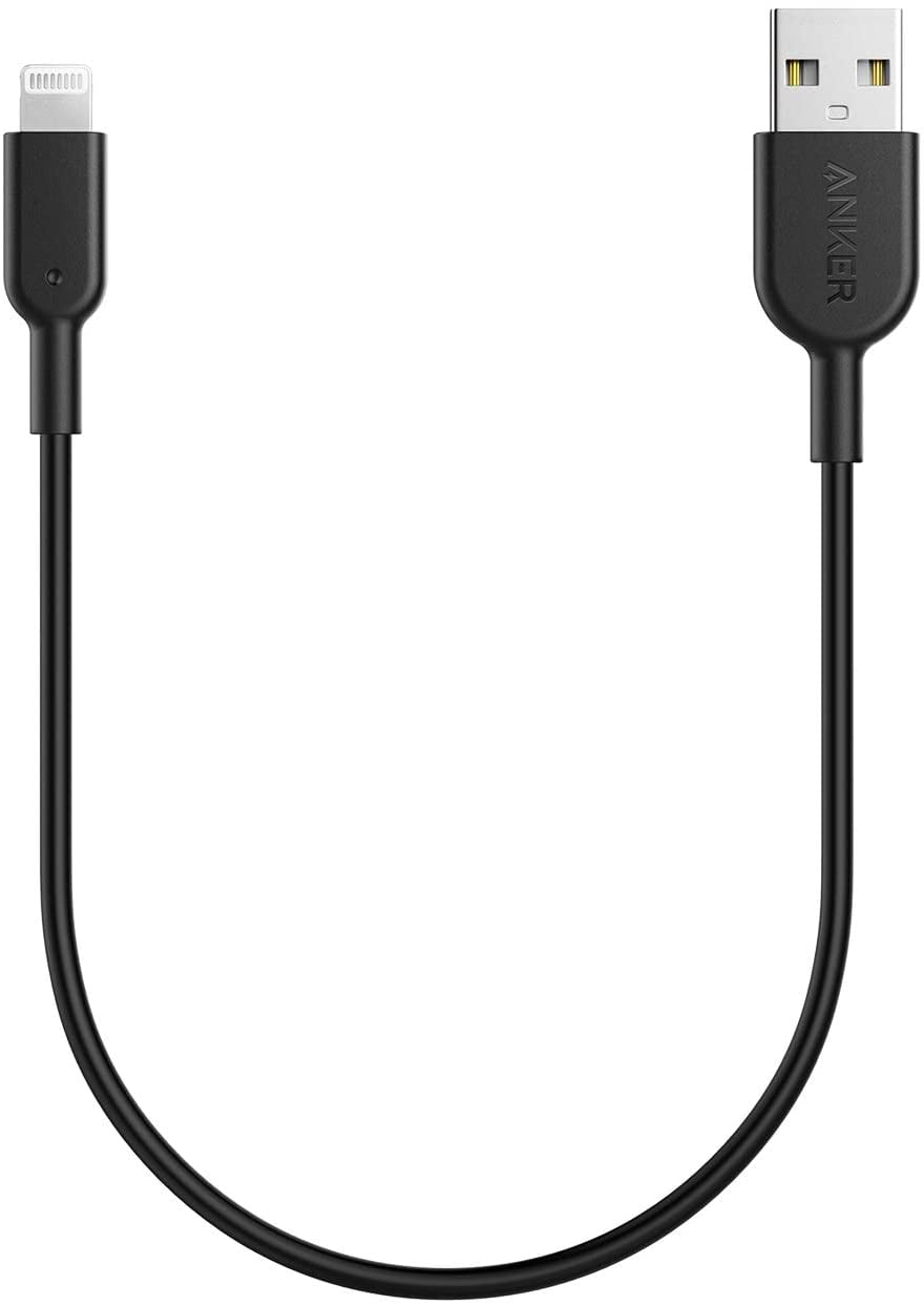 Anker 1ft Powerline II Lightning Cable(Black)