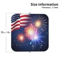 thumbnail image 2 of America Flag Colored Fireworks Leather Coasters for Drinks Perfect for Living Room, Kitchen, or Outdoor Use Set of 6 Square, 2 of 6