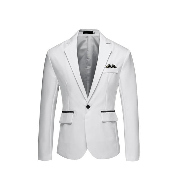 Funicet blazer for men Men's Fashion England Solid Color High Quality Casual Single Breasted Suit
