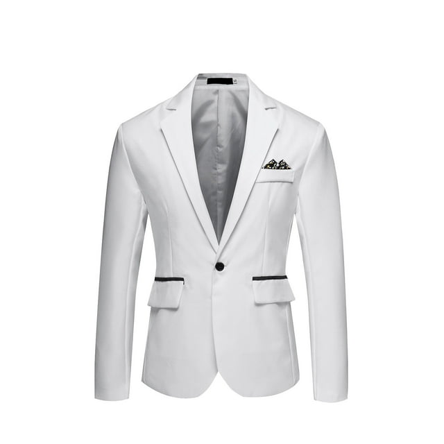 CEHVOM Costume Décontracté à Simple Boutonnage de Haute Qualité pour Hommes Couleur Angleterre