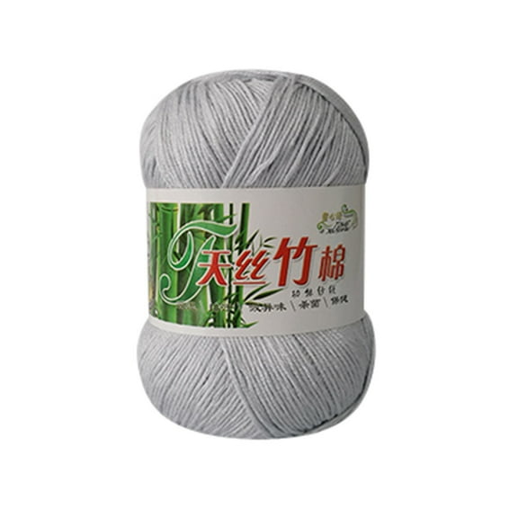 Clearance! Eguiwyn Warm Crochet New Bamboo Cotton Warm Soft Natural Knitting Crochet Knitwear Wool Yarn 50G L L