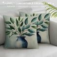 thumbnail image 3 of GOSMITH  Spring Pillow Covers Eucalyptus Leaves Greenery Blue Vase Truck Bless This Home Farmhouse Welcome Decorative Throw Pillows Cases Outdoor Decor for Couch Living Room White, 3 of 5