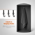thumbnail image 6 of Portable Changing Room Tent -    Privacy Pod with Suction Cup for SUV Liftgate, Camping Shower Beach Toilet Stall (Black), 6 of 7