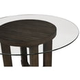 thumbnail image 4 of New Classic Furniture Cityscape 5-Piece Solid Wood Dining Set in Walnut, 4 of 10