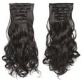 thumbnail image 3 of LHWEN Real As Remy Fashion Hair Long Clip In Hair Extensions Full Head Curly Wig Beauty Salon Straight Hair Fun Lace Wavy Curls Braided Hair Synthetic Hair bohon Perfect for Party Everyday, 3 of 3