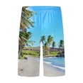 thumbnail image 5 of XINPING Men's Swim Trunks 9 Inch Retro Athletic Tropical Print Quick Dry Pool Swimming Trunks with Pockets Stretch Fabric Fishing Shorts for Men, 5 of 6