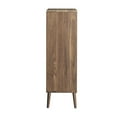 thumbnail image 3 of Modway Transmit Particleboard Laminate Display Cabinet Bookshelf in Walnut/White, 3 of 10