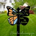 thumbnail image 3 of Handmadetneonsign Butterfly Cross Metal With Stake, Butterfly Metal Stake, Garden Metal Stake Decor 65195, 3 of 5