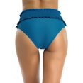thumbnail image 2 of Mujer Braguitas Tipo Bandeau Atrevido Braguitas de Bikini de Cintura Alta Azul CH Azul CH Xishao ropa, 2 of 2