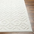 thumbnail image 2 of Hauteloom Burl Living Room, Bedroom Patio Outdoor Area Rug - Contemporary - Off White, White - 6'7" x 9', 2 of 8