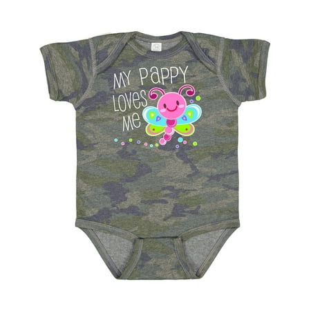

Inktastic My Pappy Loves Me- Cute Dragonfly Gift Baby Boy or Baby Girl Bodysuit