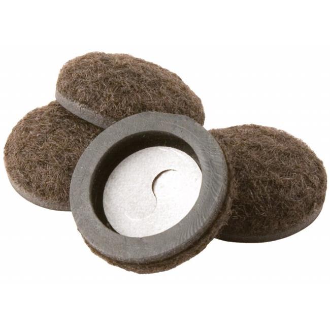 Waxman Consumer Group 4336395N 4 Count Self-Stick Felt Round Furniture