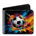 thumbnail image 1 of Tonnylam Billetera plegable con temática de fútbol — Billetera compacta para adolescentes, un regalo para los aficionados al fútbol, 1 of 3
