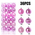 thumbnail image 2 of SuoKom Christmas Balls, 36Pcs 1.2 Inch Pink Christmas Balls Hanging Ornaments Shatterproof Delicate Baubles Set, for Home Holiday Party Xmas Tree Decoration Gifts, 2 of 8