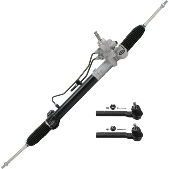 Detroit Axle - 3pc Front Rack and Pinion Kit for 2007-2011 Honda CR-V, 1 Power Steering Rack and Pinion Assembly 2 Outer Tie Rod Ends 2008 2009 2010 Replacement