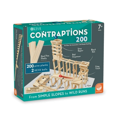 UPC: 0736970441566 | MindWare KEVA Contraptions 200 Plank Set – 3D Building – Ages 7+