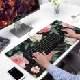 thumbnail image 2 of Long Mouse Pads for Desk,Pioneer Flower Floral Print Pattern Desk Mats on Top Of Desks, Desk Mouse Pad Extra Large with 3mm Non-Slip Base and Stitched Edge for Gaming,Office,Work,Home 31.5"x15.7", 2 of 6