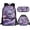 Koala Purple Flowers, variant on Jeiento Wolf Backpack for Kids 6-8/8-10 with Lunch Box 3 in 1 Elementary School Bookbags for 1st Grade Boys and Lunchbox Set Back Pack Lunch Bag Pencil Case Primary Book Bags Back Pack Abstract Fire