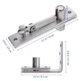 thumbnail image 2 of 1 Set Stainless Steel 360 Degree Rotation Hidden Door Pivot Hinge for Wood Doors, 2 of 4