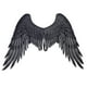 thumbnail image 3 of Bewildely Halloween 3D grandes alas de ángel Prop Hada no tejido decoración de vacaciones suministros de fiesta con correas elásticas accesorios Kits de decoración para fiestas Negro Bewildely HA043399-01, 3 of 6