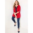 thumbnail image 2 of Catherines Women's Plus Size Shadowstripe Burnout Cardigan, 2 of 6