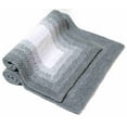 thumbnail image 3 of Chesapeake Whitney Ombre 2pc Reversible Hi Rise Grey Bath Rug Set (21"x34" & 17"x24"), 3 of 7