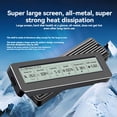 thumbnail image 4 of M2 SSD Case M.2 NVMe NGFF SSD Enclosure with Display Screen Intelligent Digital 10Gbps USB 3.2 Gen2 External Disk Box,1 * SSD Enclosure 1 * C-C-A data cable,Black, 4 of 8