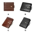 thumbnail image 4 of Sonducket Monedero Cartera de cuero de moda Tarjetero Bolsa de efectivo Carteras Padre Novio Esposo Accesorio para cumpleaños Año Nuevo Carteras Negro transverso, 4 of 6