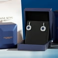 thumbnail image 6 of Gem Stone King Blue Sapphire Earrings for Woman (3.32 Cttw, Gemstone Birthstone, Round 6MM), 6 of 6