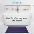 thumbnail image 6 of Cotton Paradise 100% Cotton Bath Mats for Bathroom Floor Set of 2 Pack, 20x34 Soft Absorbent Washable Quick Dry Tub Bathmat, Purple, 6 of 7
