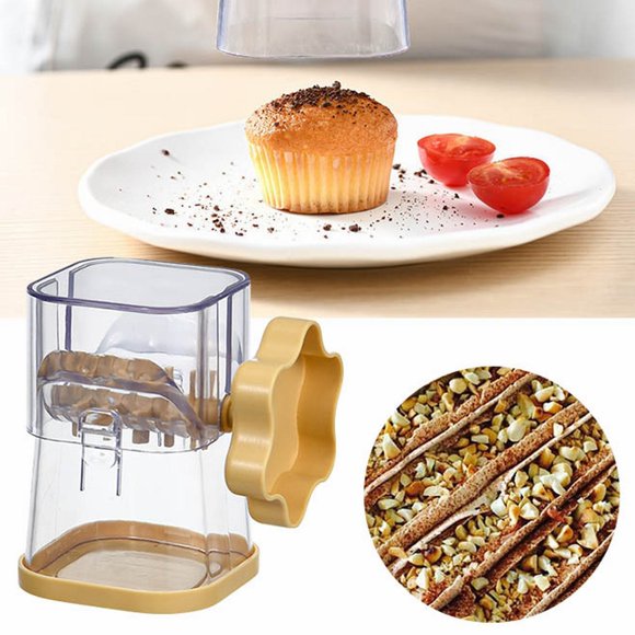 Clearance,olkpmnmk Kitchen Gadgets,SALUTUY Manual Nut Chopper Multifunctional Nut Grinder Nut Dry Fruit Cutter And Slicer Chopper Sturdy For Pecans For Hazelnuts For Kitchen,Yellow