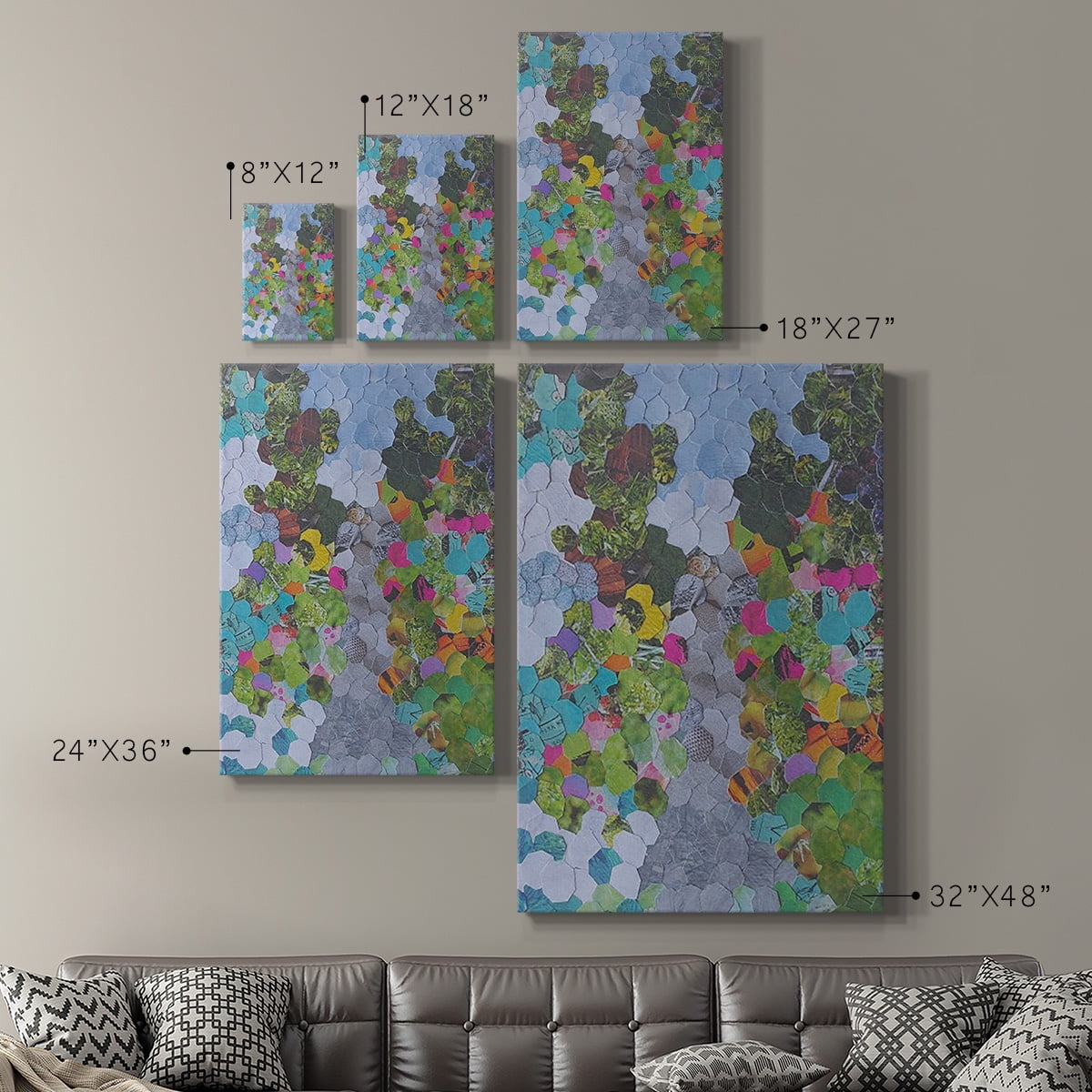 Magenta Garden Premium Gallery Wrapped Canvas - Ready to Hang