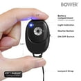 thumbnail image 3 of Bower Wireless Remote Shutter for Phone - Compatible with Most Smartphones, Compact Design, Lightweight, Includes Carrying Pouch - Black, 3 of 7