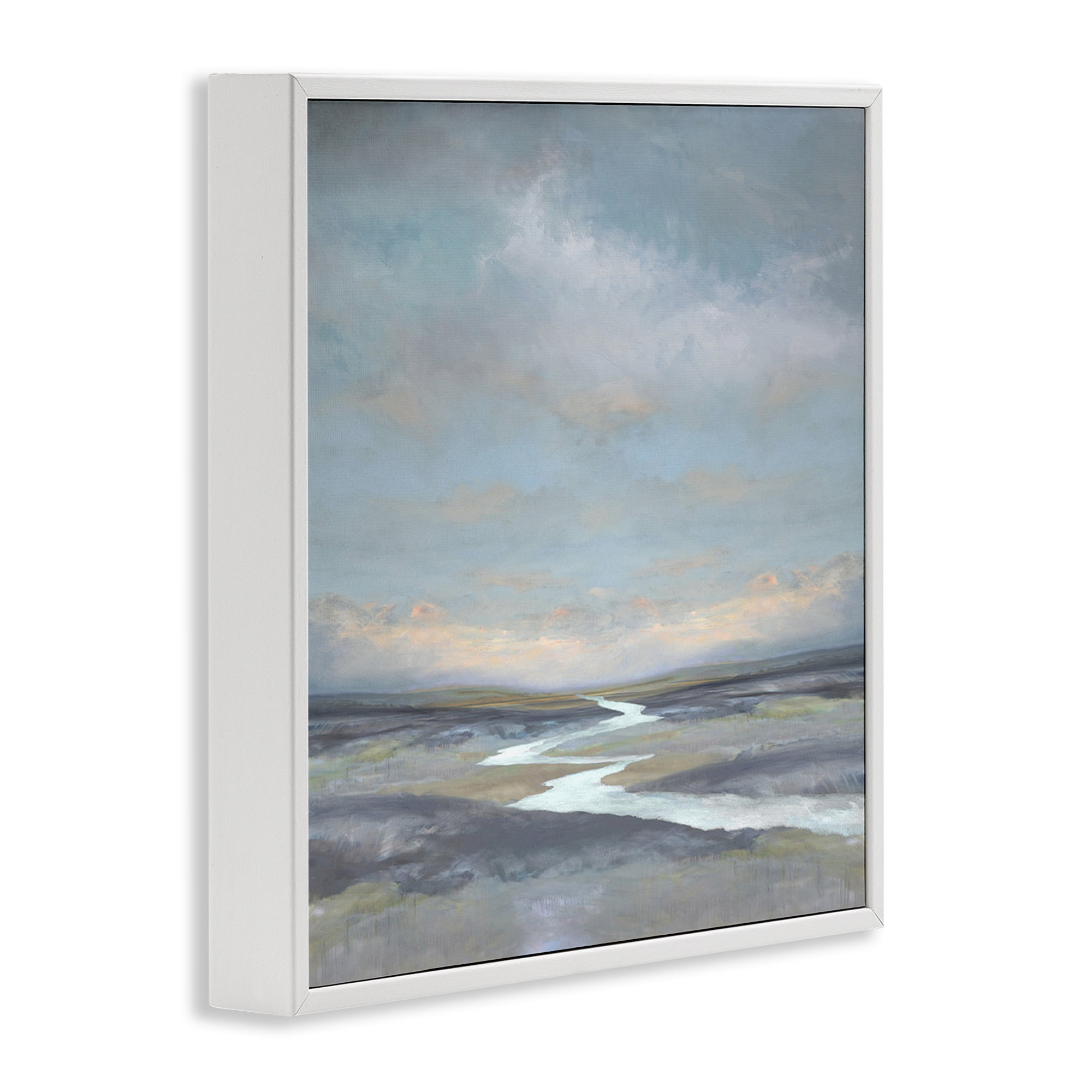 Stupell Industries Riverbend Misty Atmosphere White Framed Giclee Art, design by Christy McKee