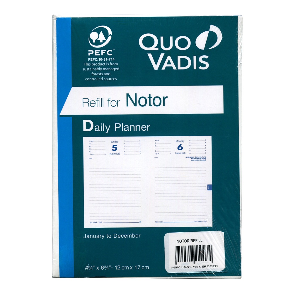 Quo Vadis 2022 Notor Yearly Planner Refill - Walmart.com