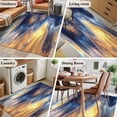 thumbnail image 5 of 2.7'x5' Area Rugs, Blue Yellow Indoor Outdoor Area Rug for Living Room Bedroom, Contemporary Abstract Art Washable Bathroom Rugs Kitchen Floor Carpet Mats Home Decor Aesthetic, 5 of 8