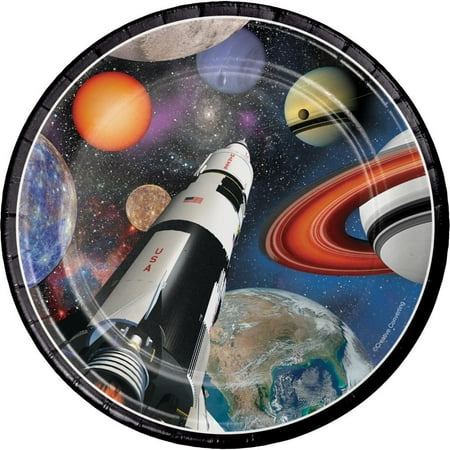 Creative Converting Space Blast Dessert Plates, 8 ct