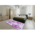 thumbnail image 4 of Ahgly Company Indoor Rectangle Patterned MediumOrchid Purple Area Rugs, 8' x 10', 4 of 6