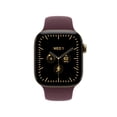 thumbnail image 3 of Apple Watch Series 12 GPS + Cellular 42mm Radiant Gold Titanium Case with Burgundy Sport Band - S/M, 3 of 11