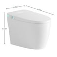 thumbnail image 2 of TICOZE Tankless Smart Toilet With Bidet Built In, One-piece Bidet Toilet Seat, Auto Flush,Heated Seat, Warm Water and Dry, Adjustable Temp,Remote Control Side Know, 2 of 9