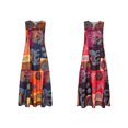 thumbnail image 3 of Guardurnaity Mujeres verano primavera Sexy estampado cuello en V vestido largo fiesta banquete niñas vestidos señoras Clubwear ropa Vestidos Rojo 2XL Guardurnaity AP018683-12, 3 of 6