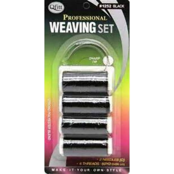 Qfitt WEAVING THREAD/NEEDLES BLACK