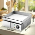 thumbnail image 2 of Kagrote Large Electric Grill Pan 1700W Countertop Griddle Large Electric Griddle Stainless Steel Heavy Duty Hot Plate with Adjustable Temperature 90F-575F for Restaurant workable, 2 of 9