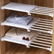 thumbnail image 1 of Adjustable Closet Organizer Storage Shelf Wall Mounted Kitchen Rack Space Saving Wardrobe Bathroom Retractable Cabinet Holders38-60CMUnited States He Qiyong unisex, 1 of 1