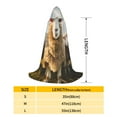 thumbnail image 2 of Honeii Cute Prairie Sheep Herd Print Poncho Cape, Cloak Coat, Snuggly Hooded Wearable Blanket, Hooded Cape For Teenagers,Halloween Costumes-Medium, 2 of 7