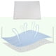 thumbnail image 5 of Blesiya tejido tela impermeable a prueba de ácaros ropa de cama funda de almohada 2 tamaños Cremallera - Blanco - 48x74cm Zulema Fundas de almohada de seda de color sólido, 5 of 8