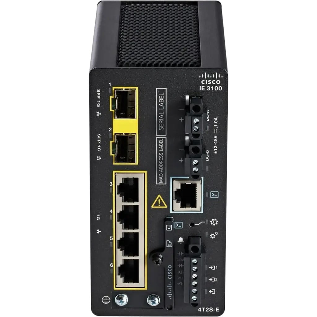 Cisco IE-3100-4T2S-E Industrial Ethernet Switch – 4 Gigabit RJ45 + 2 SFP Ports – Rugged Catalyst IE3100 Series – New Sealed