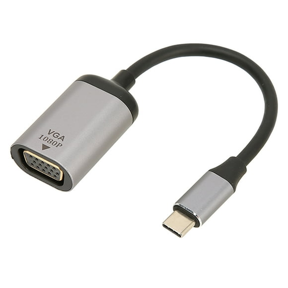 Type C To VGA Adapter, USB C To VGA Adapter 60Hz Stable Transmission Aluminium Alloy For Projector