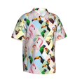 thumbnail image 2 of Hawaiian Shirt For Men, Striking Parrot Toucan Flamingo Mens Button Down Short Sleeve Shirt, Summer Beach Shirts For Men, 2 of 2